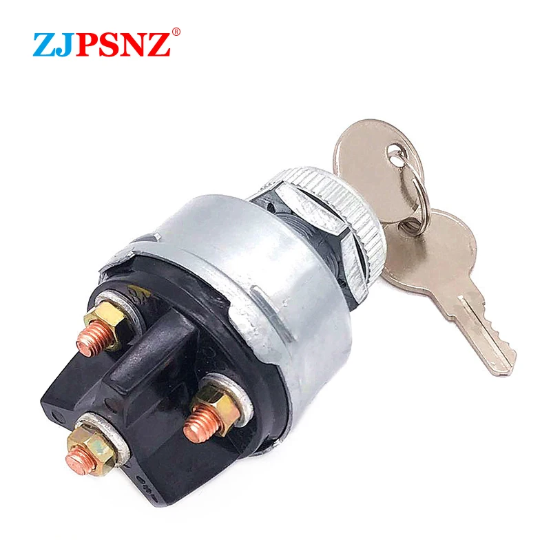 

Universal 4Position Ignition Switch with 2Key 12V Ignition Starter Switch Metal Switch Replacement for Tractor Tuning TruckJK417