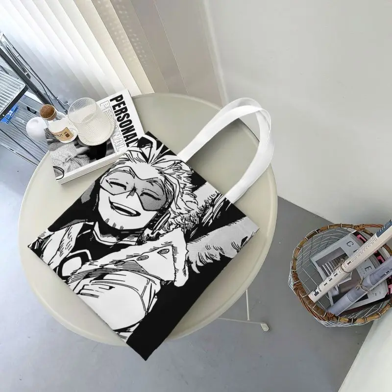 Fashion Printing My Hero Academia Tote Shopping Bags Portable Canvas Shopper Shoulder Bnha Mha Hawk Keigo Takami Handbag