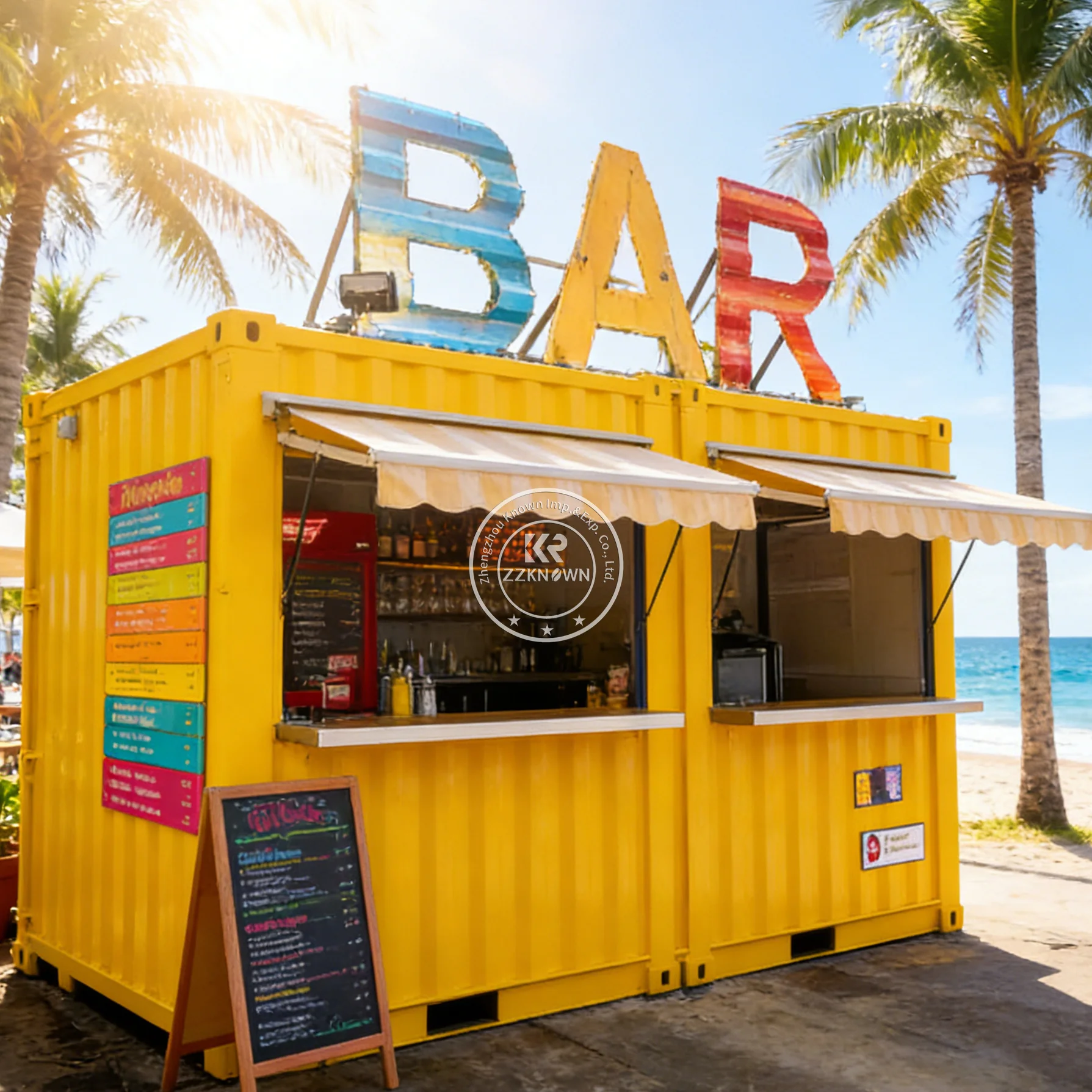 

Premium Container Restaurant Outdoor Juice Smoothie Container Kiosk Beverage Kiosk Fully Equipped Container Bar For Events