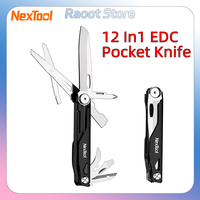 Nextool 12-in-1 Pocket Knife EDC Multi Tool Folding Knife Outdoor Scissors Mini Survival Tools Portable Multi-function Gear