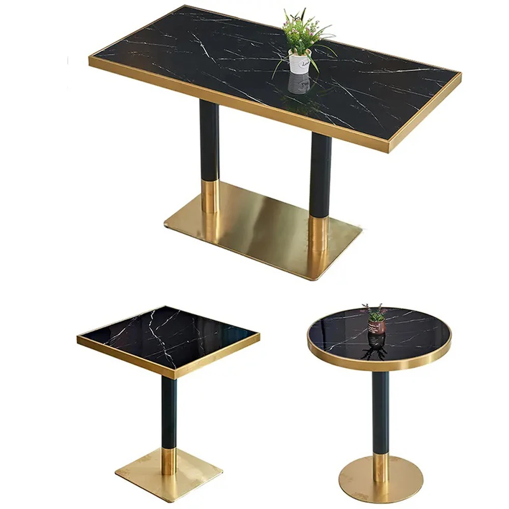 Coffee To Small Restaurant Dining Table Glass Top Metal Coffee Shop Bar Table With Cheap Price