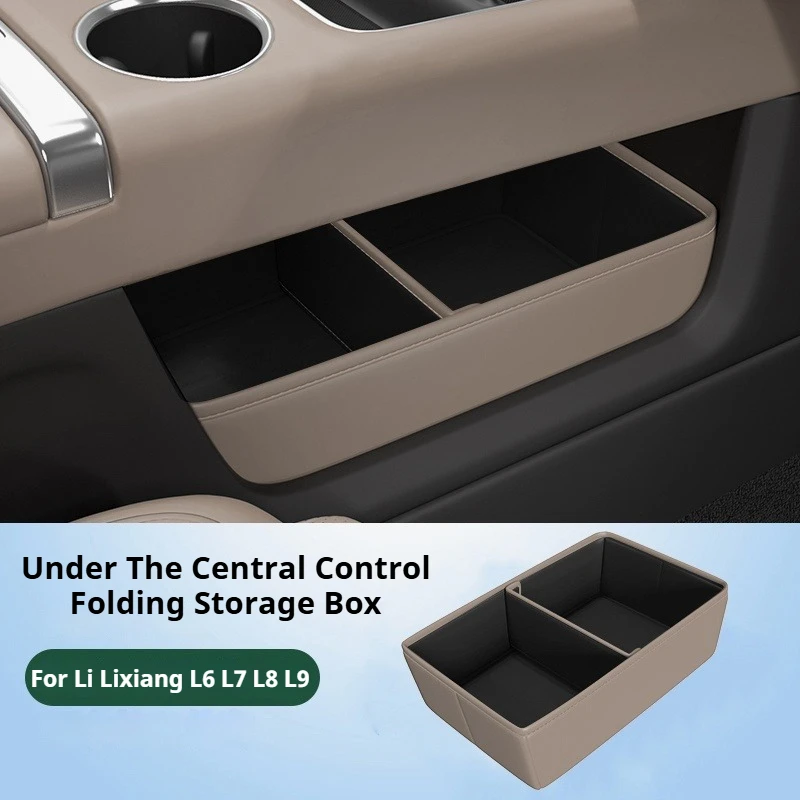 

For Li Lixiang L6 L7 L8 L9 Car Below The Central Control Folding Storage Box Ideal Car Interior Storage Organization Accessories