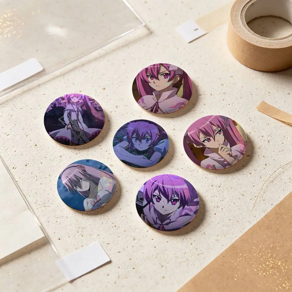 Mine Akame Ga Kill Anime Badges Button Round Creative Pin Brooch Badge Bag Decor Accessories Fans Collect Friends Gifts