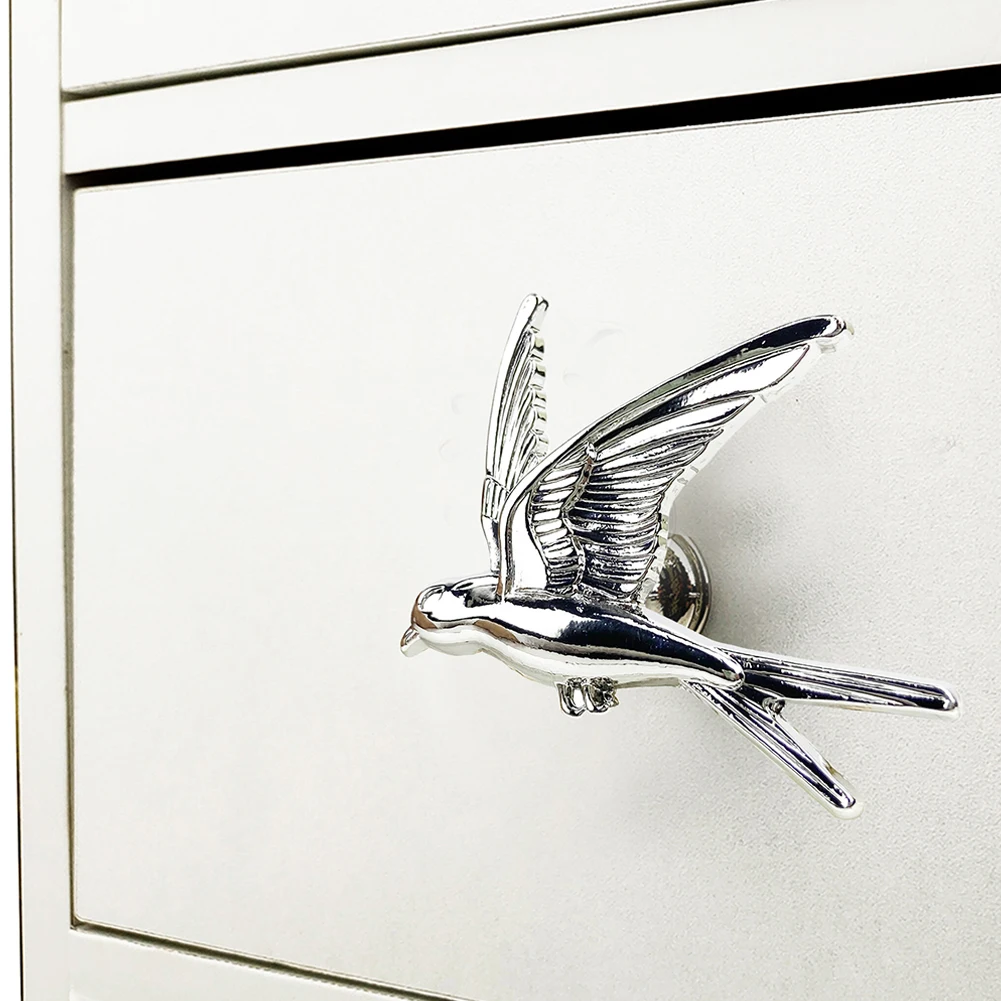 1Pc Cabinets Handle Bird Shaped Cabinet Single Hole Handle For Corrosion-resistant Drawer Pulls Furniture Hardware