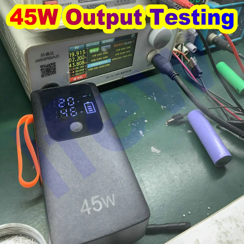 45W Power Bank Shell 21700 Battery Case For Macbook Tablet Charging DIY Housing Removable Battery Storage Box With No Battery