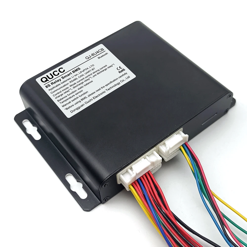 QUCC Smart BMS 8S 7S 6S 500A 24V Lifepo4 Lto Li Ion Lipo Battery Management System Bms Charge Balance 300A 250A 200A 150A 100A