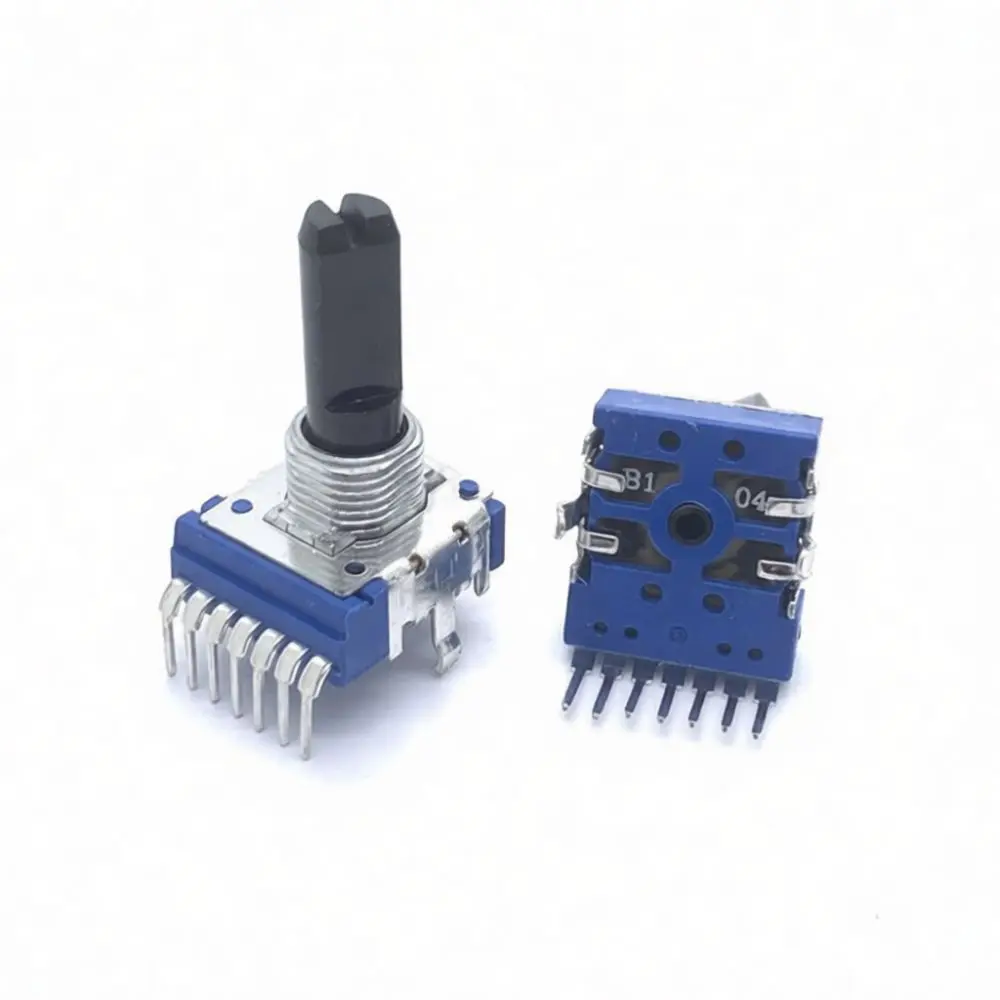 Audio Volume Control Potentiometer RK14 Vertical Dual Channel 7 Pins Variable Resistor For Power Amplifier Electronic DIY