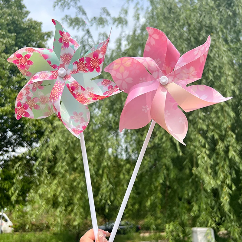Kids Outdoor Garden Toys - Nouvelles éoliennes rotatives colorées en forme