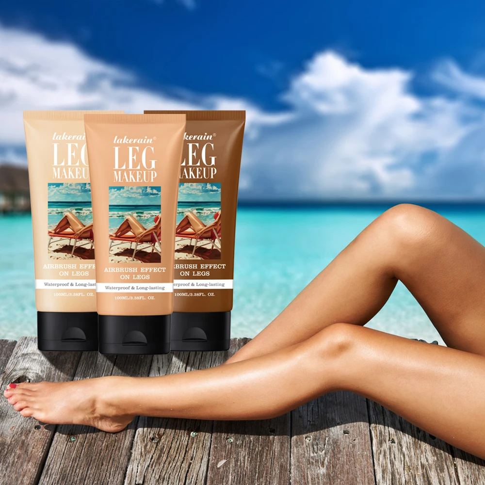 Leg Makeup Lotion Concealer Waterproof Long Lasting Moisturizing Even Skin Tone Body Tanning Foundation Cream Bronze Makeup