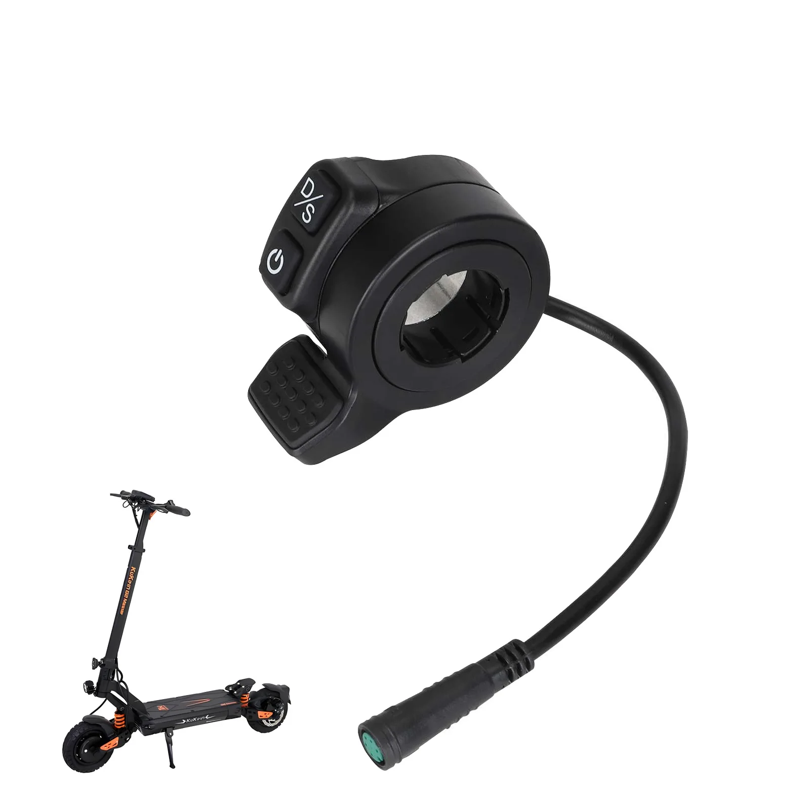 Thumb Throttle Assembly with Power Switch Accelerator Drive Module Replacement for Kukirin G2 Master Electric Scooter