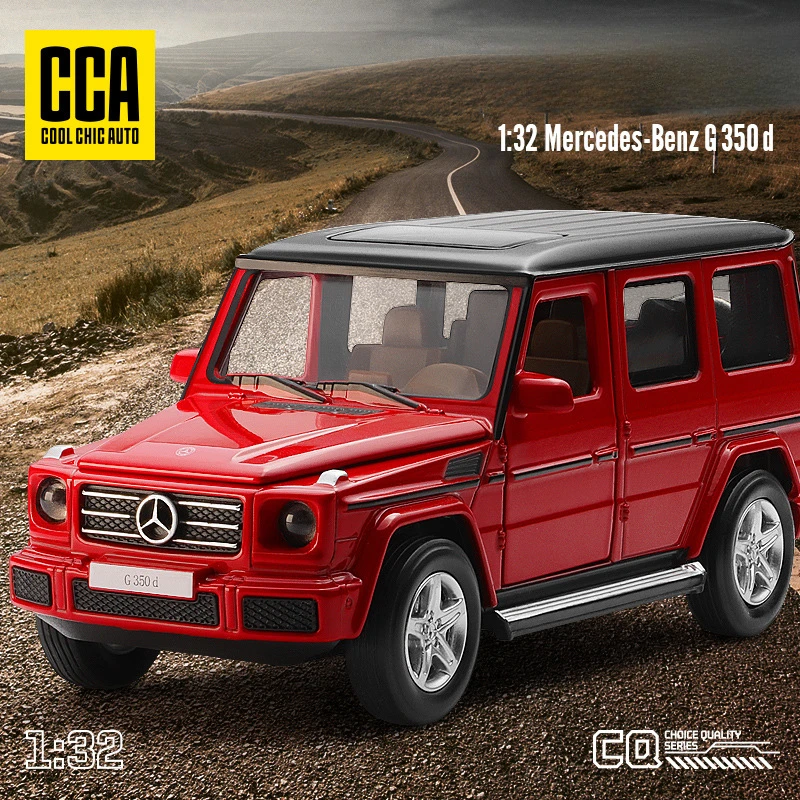 CCA 1/32 Scale Simulation Benz G350D Alloy Car Model With Sound Light Pullback Diecast Metal Toy Vehicles Collective Miniature