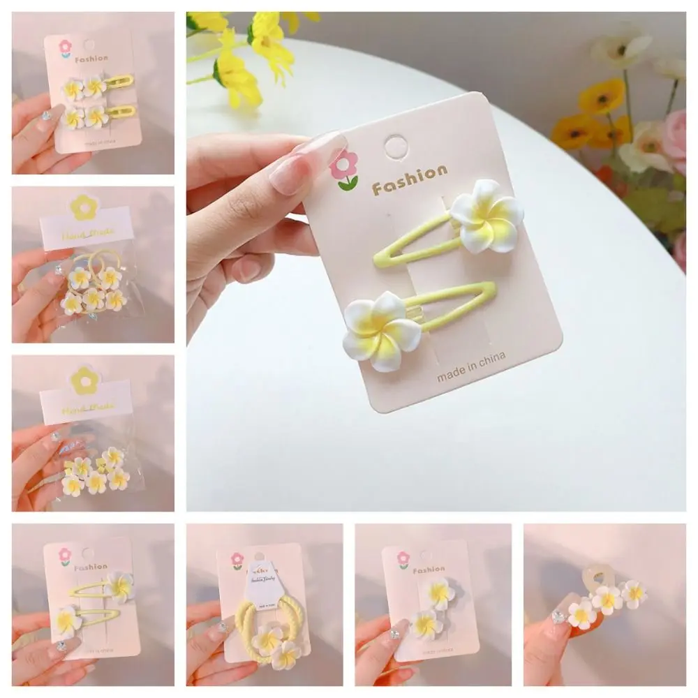 Haar Seil Plumeria Blume Haar Clip Haar Zubehör Haar Clip Ei Blume BB Clip Mini Haar Klaue Traditionelle Blume Haarspange