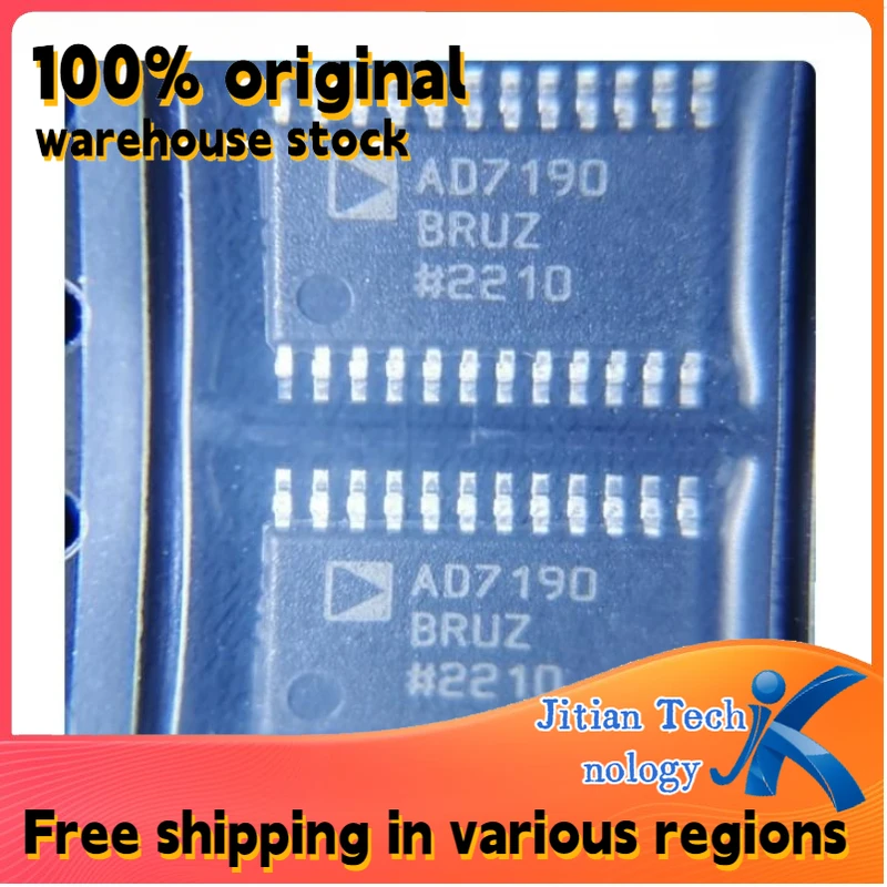 100% original inventory 1PCS AD7190BRUZ logo AD7190 TSSOP24 Analog-to-Digital Converter chip Channel direct sales