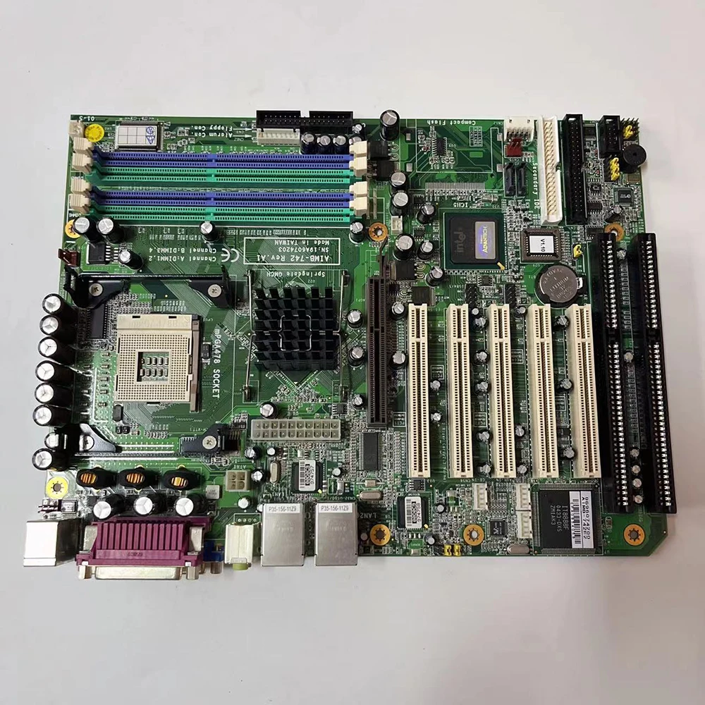 For Advantech AIMB-742G2 865 Desktop computer Industrial Motherboard Dual ISA Dual Network Card AIMB-742 REV:A1