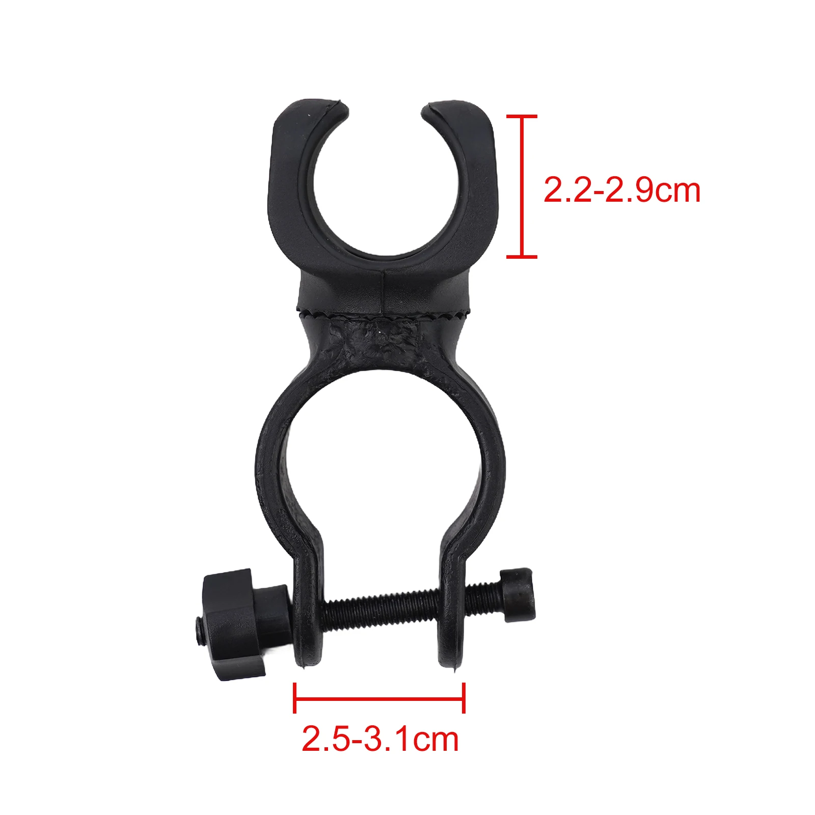 AliExpress TOOPRE Outdoor Flashlight Holder Bicycle Light Clip TPR+plastic 360 Rotation Black Expandable Full Control High Quality