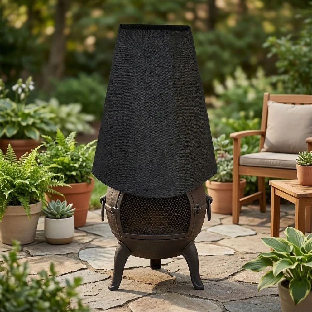 1pc Outdoor Chimney Protective Cover Patio Furniture Covers Easy Maintenance For Indoor Or Outdoor Chimineas