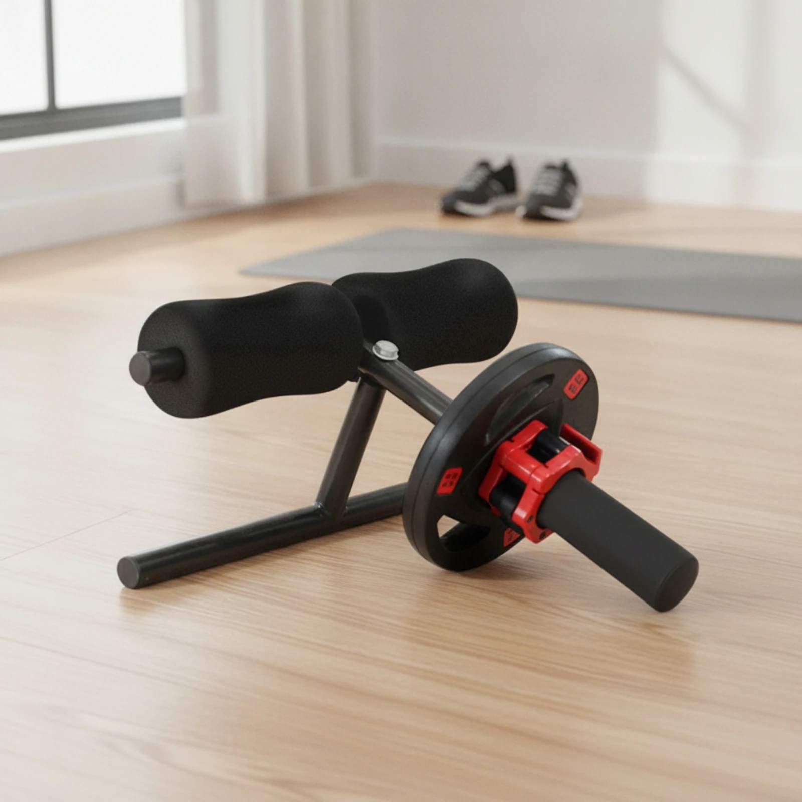 Shin Bar Detachable Tibialis Exerciser Tibialis Anterior Training Device Compact Shin Bar with Foam Pad Quick-Attach view 4