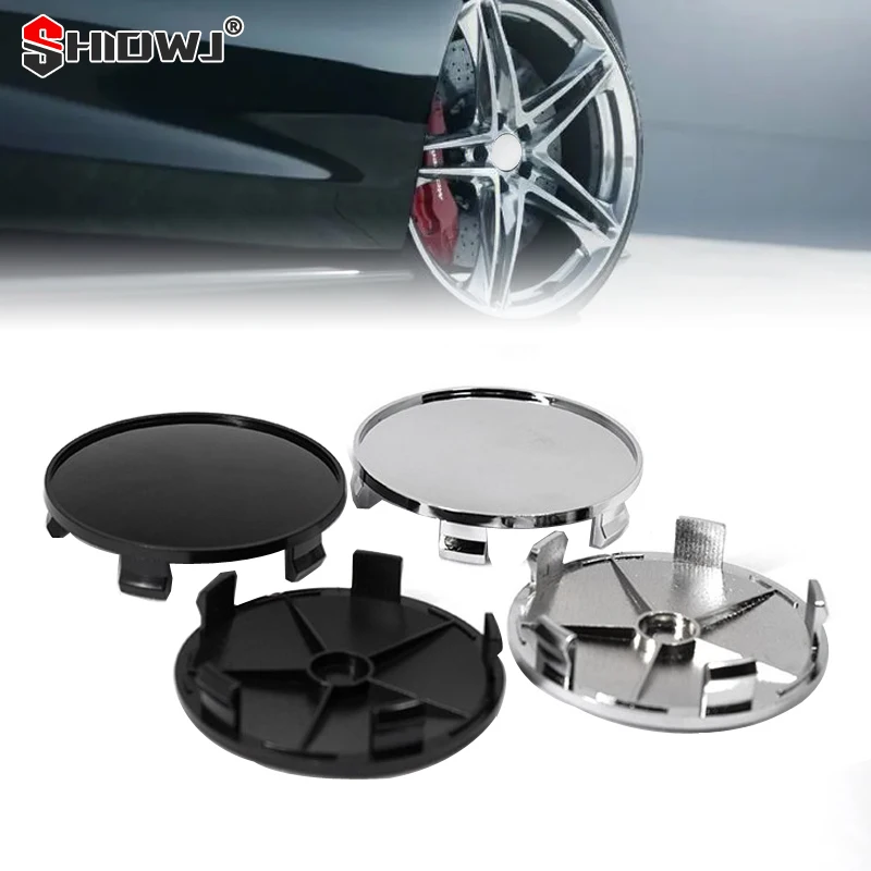 1Pc 68mm Fit 65mm Logo Black Plastic Car Wheel Center Hubcaps Covers Set Car Wheel Rim Hub Caps Car Styling Accessories