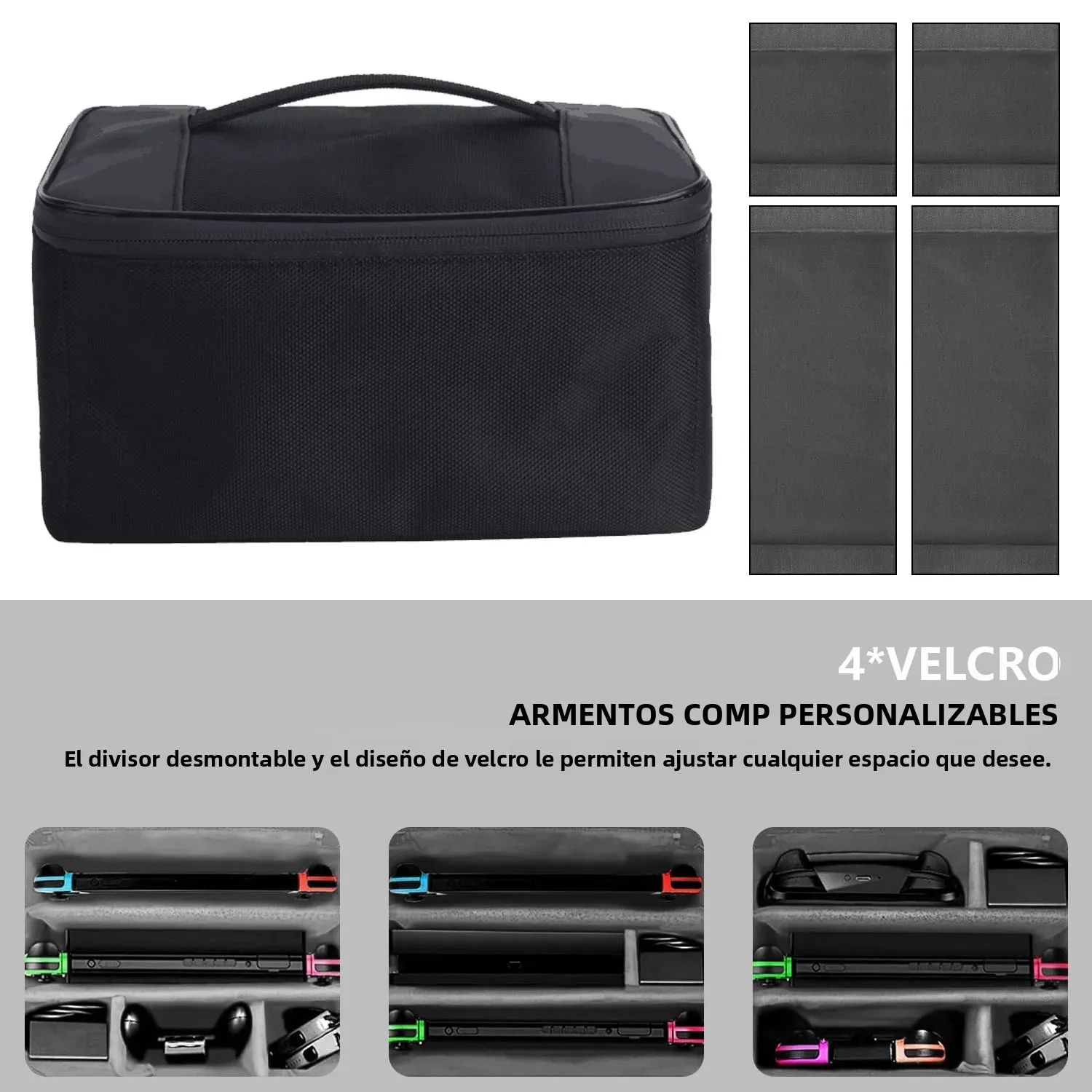 Imagen 3: Bolsa de almacenamiento grande para Nintendo Switch 2 2025, funda protectora de viaje para Switch2, accesorios antiarañazos para juegos NS2