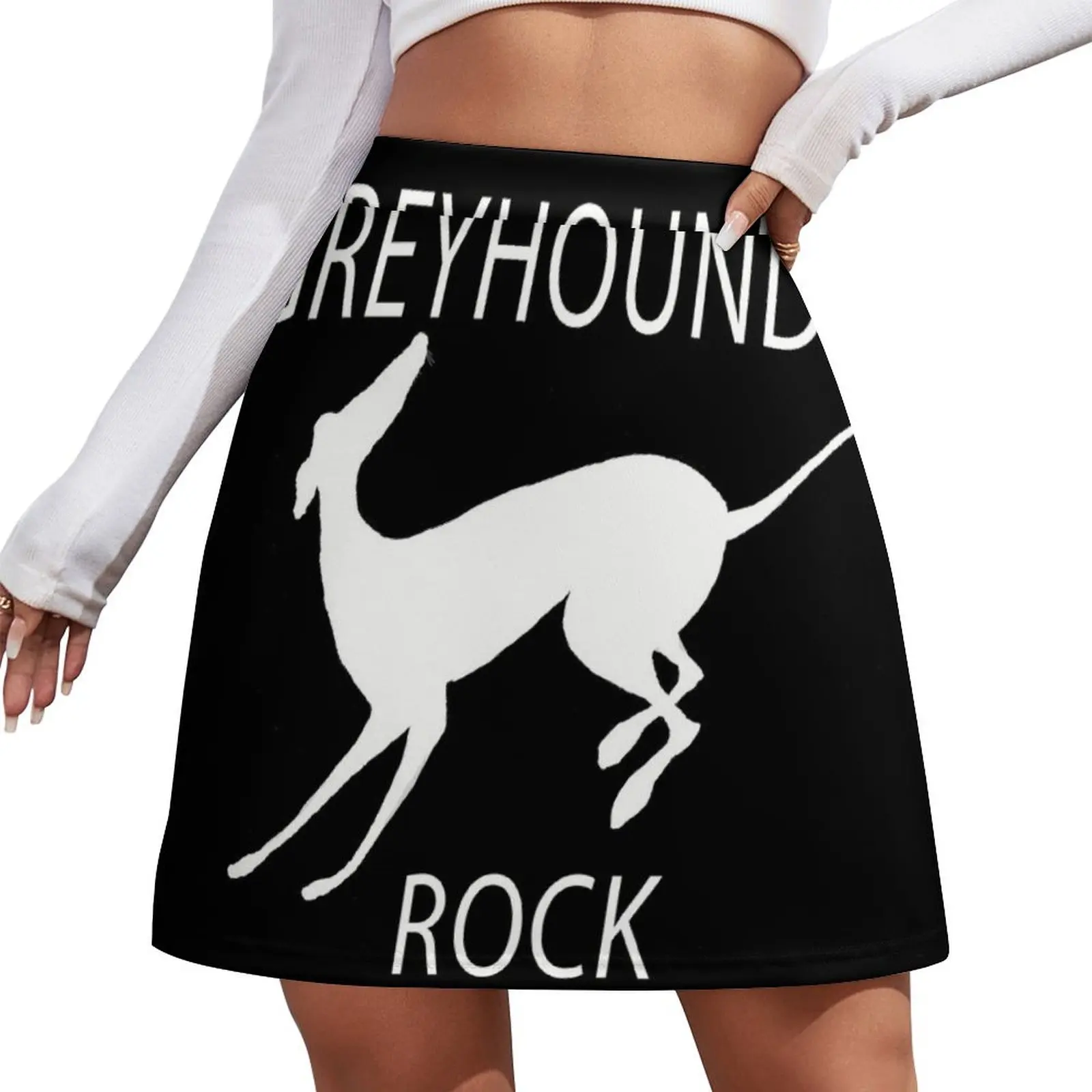 

GREYHOUNDS ROCK Mini Skirt luxury designer clothing women Women skirts korean style women clothing