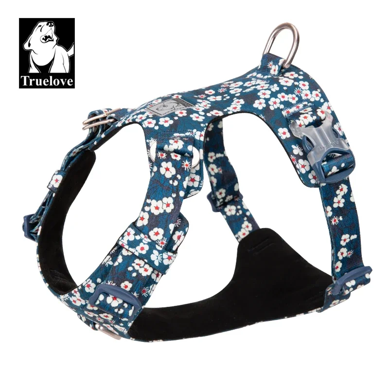 Truelove Pet Harness Vest Clothes Product for Big Medium Small Dog Cotton with 3M Reflection for All Season TLH6283