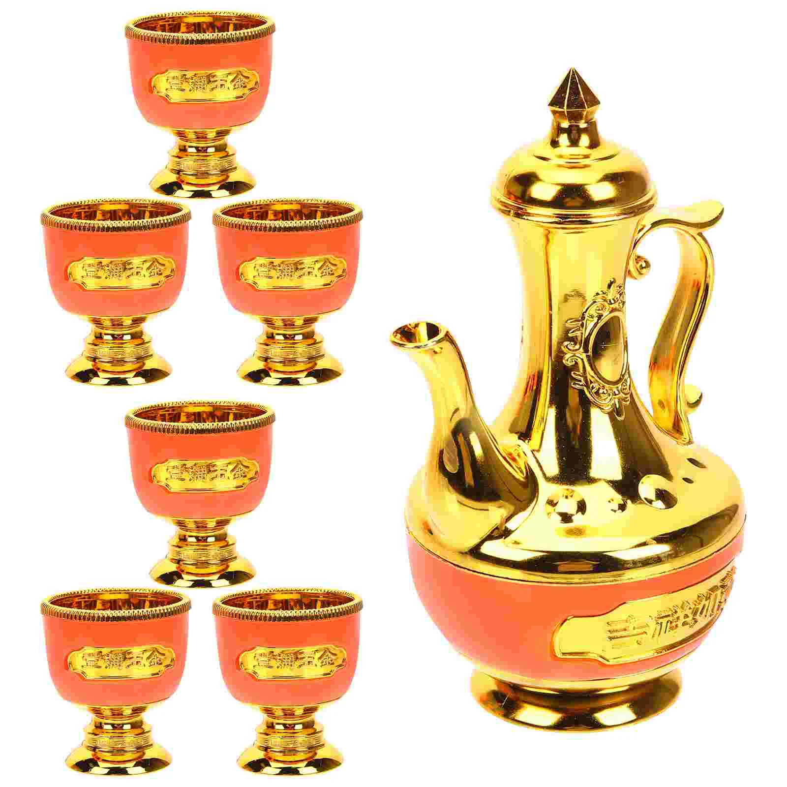 Pot for Buddha Altar Cup Worship Kettles Household Goblet Retro Decor