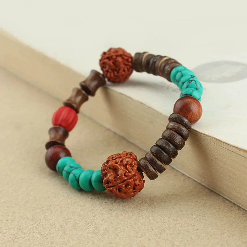 

DIY accessories Retro new Chinese-style Diamond Bodhi bracelet, Gaosheng Bamboo Buddha Bead bracelet, Mori ethnic style jewelry
