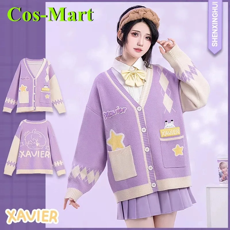 

Cos-Mart Love And Deepspace Xavier Sweater Coat Cosplay Costume Hot Game Daily Wear School Halloween Dance Role Play Clothes