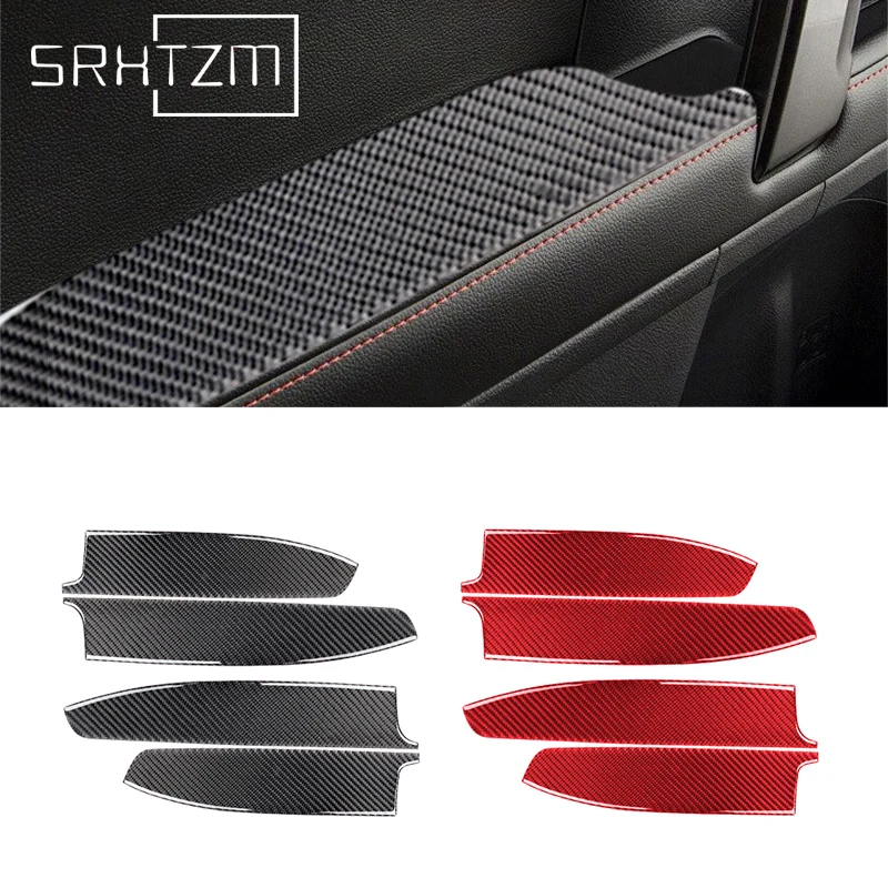 

For Toyota 4runner 2010-2020 Inner Door Armrest Decoration Cover Trim Sticker Decal Car Interior Accessories Carbon Fiber