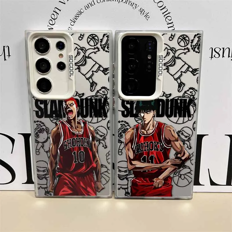 IL FIRST SLAM DUNK Anime Cover Per Samsung Galaxy S25 Edge S24 S23 S22 S21 S20 FE Ultra Silicone Colorato Argento Cassa Del Telefono