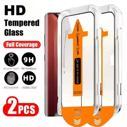 NNBILI 2Pcs HD Full Screen Protector for Samsung Galaxy S25 Edge S23 S24 Ultra S22 S21 Plus S24 23FE Easy Install Tempered Glass