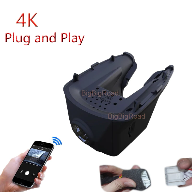 4K Plug And Play For Tesla Model-X Model X ModelX 90D 2017 2018 2019 Car Wifi DVR Video Recorder Dash Cam Camera Black Box