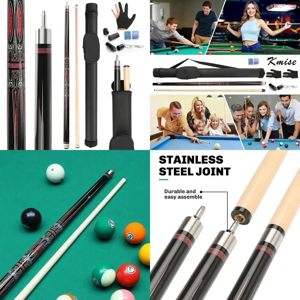 

Professional Maple Pool Cue Stick Kit with Hard Case, 58 Billiard Cue for Adults - Ideal for Skilled Players and Perfect Gifts