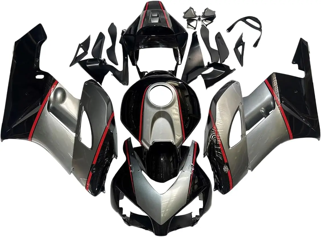 

Серый, черный комплект обтекателей для Honda CBR1000RR 2004 2005 04 05, инжекторные обтекатели, кузов из АБС-пластика