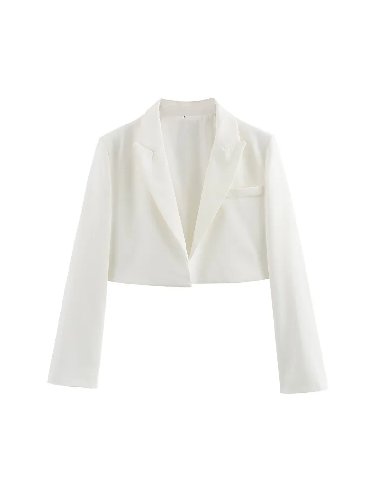 YYAHAHAS Best Seller Short Blazer Women EU US Street Style Cropped Lapel Suit Jacket Casual Tops Wholesale