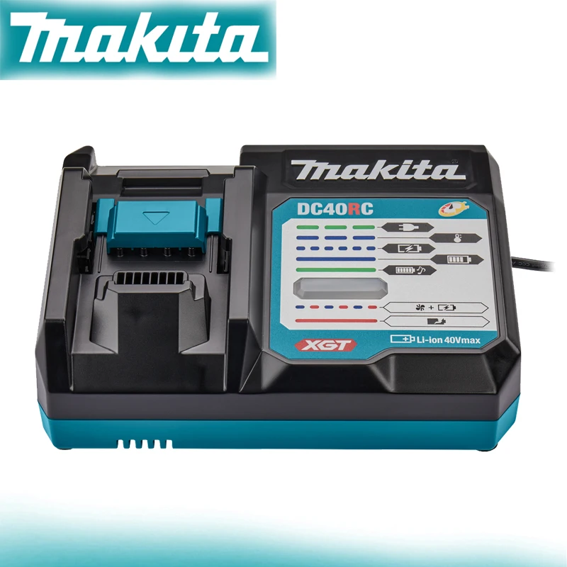 Makita Original DC40RC 40V Max XGT Single Port Charger Lithium Battery Fast Charger Input Voltage 220V High PowerTool Accessorie