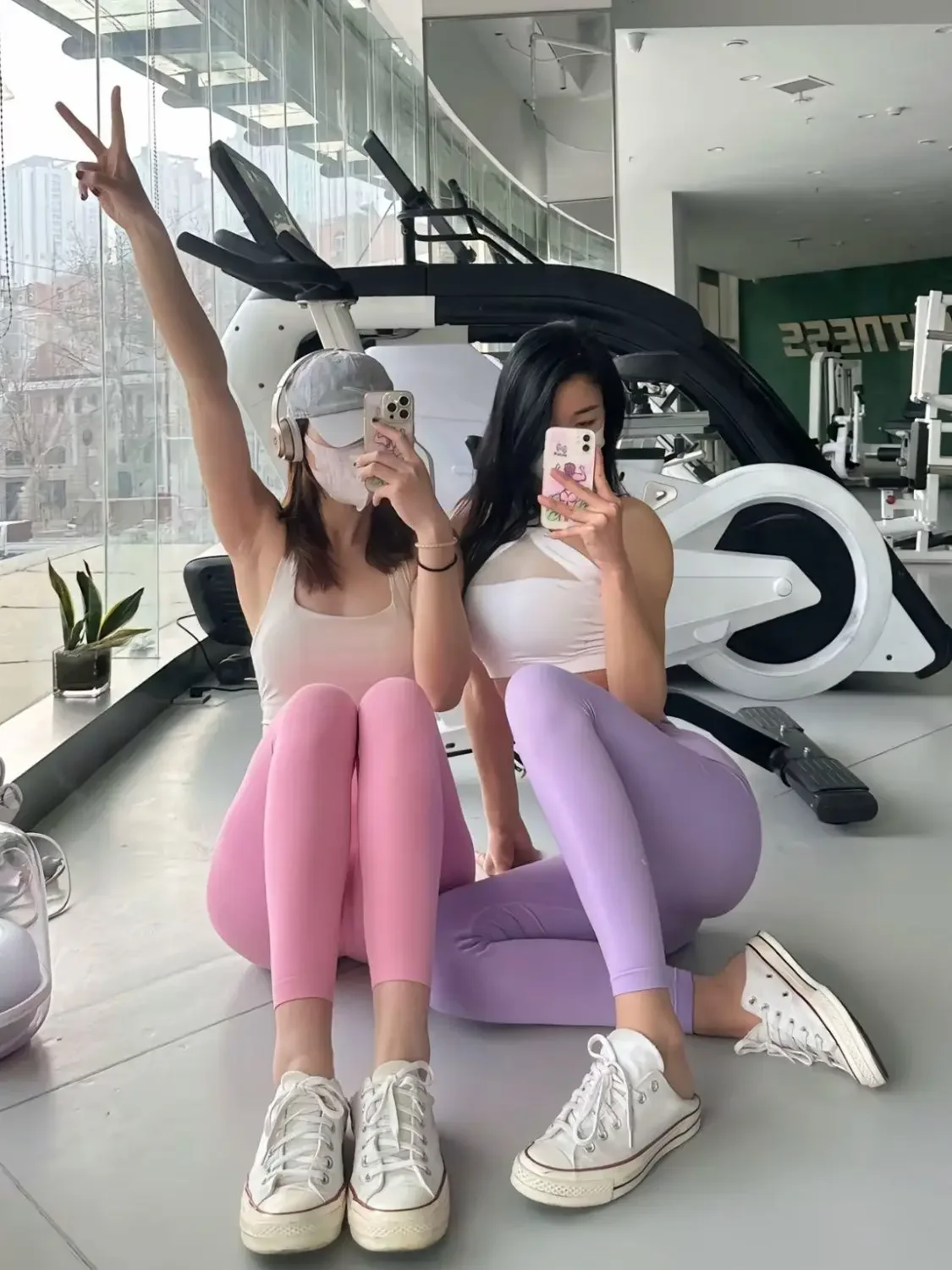 Bonbon-Regenbogenfarbene Yogahose mit hoher Taille zum Heben des Gesäßes, Fitnesshose, schöne Gesäßhose, amerikanisches Gesäß, atmungsaktiv