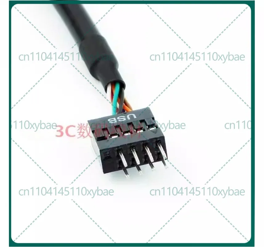 10pcs For Main board 9-pin USB 2.0 cable slot to USB 3.0 panel 20Pin adapter cable 20-pin to 9-hole cable 15CM
