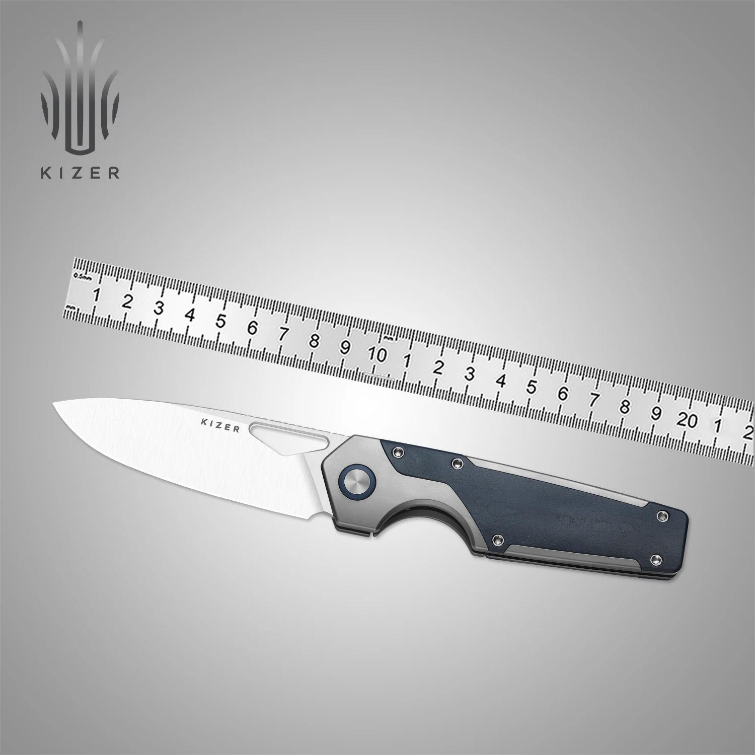 

Складной нож Kizer EDC Ki3759FDA1/Ki3759FDA2/Ki3759FDA3 с клинком из стали Elmax/M390 и титановой рукоятью, карманные ножи