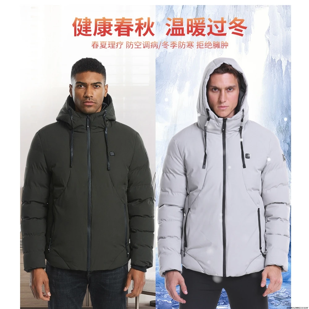 Giacca riscaldata Uomo Donna Giacca autoriscaldante elettrica USB Cappotto invernale Caccia calda Campeggio Escursionismo Abbigliamento da sci 13 zone di riscaldamento