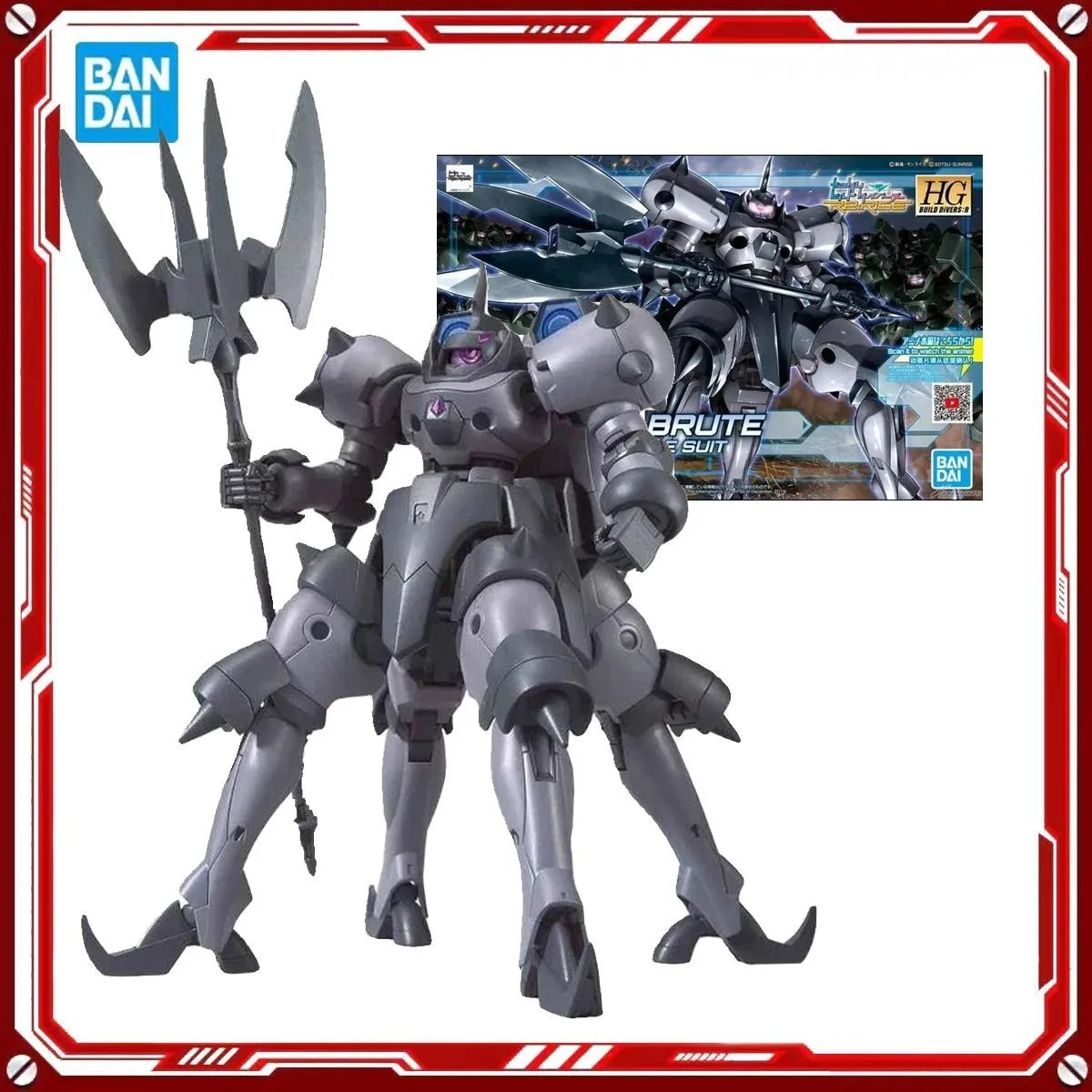 

Genuine Bandai Original Figure Model Kits HGBD 1/144 Gundam Build Divers ELDORA BRUTE Anime Figures Action Model Toys Gifts