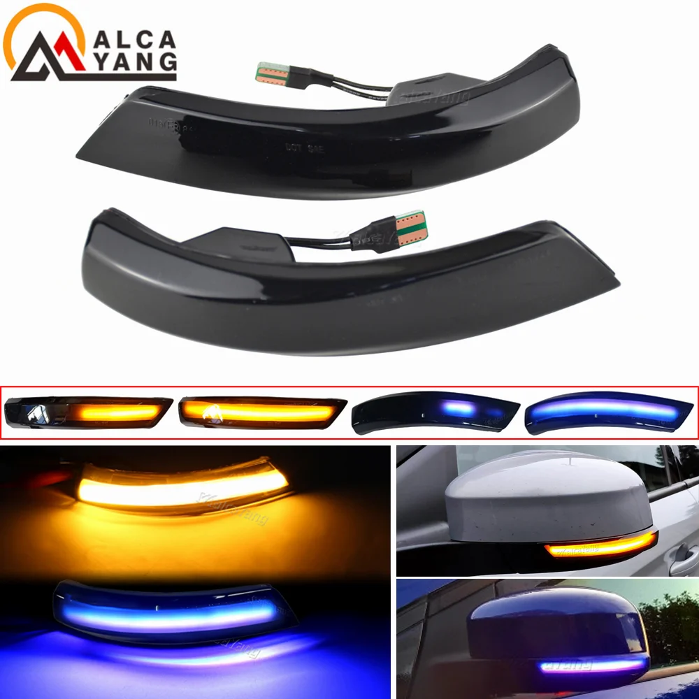 Dynamic Turn Signal Blinker Sequential Side Mirror Indicator Light For Ford Focus 2 3 Mk2 Mk3 Mondeo Mk4