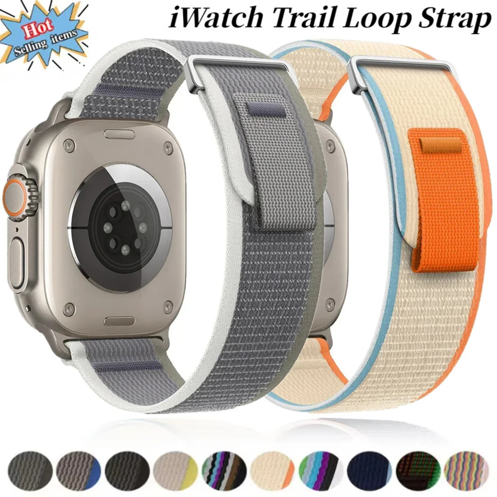 Trail Loop Strap für Apple Watch Ultra 3 2 Band 49 mm 44 mm 45 mm 40 mm 41 mm 46 mm 42 mm Correas Armband iWatch Serie 11 10 SE 8 9 7