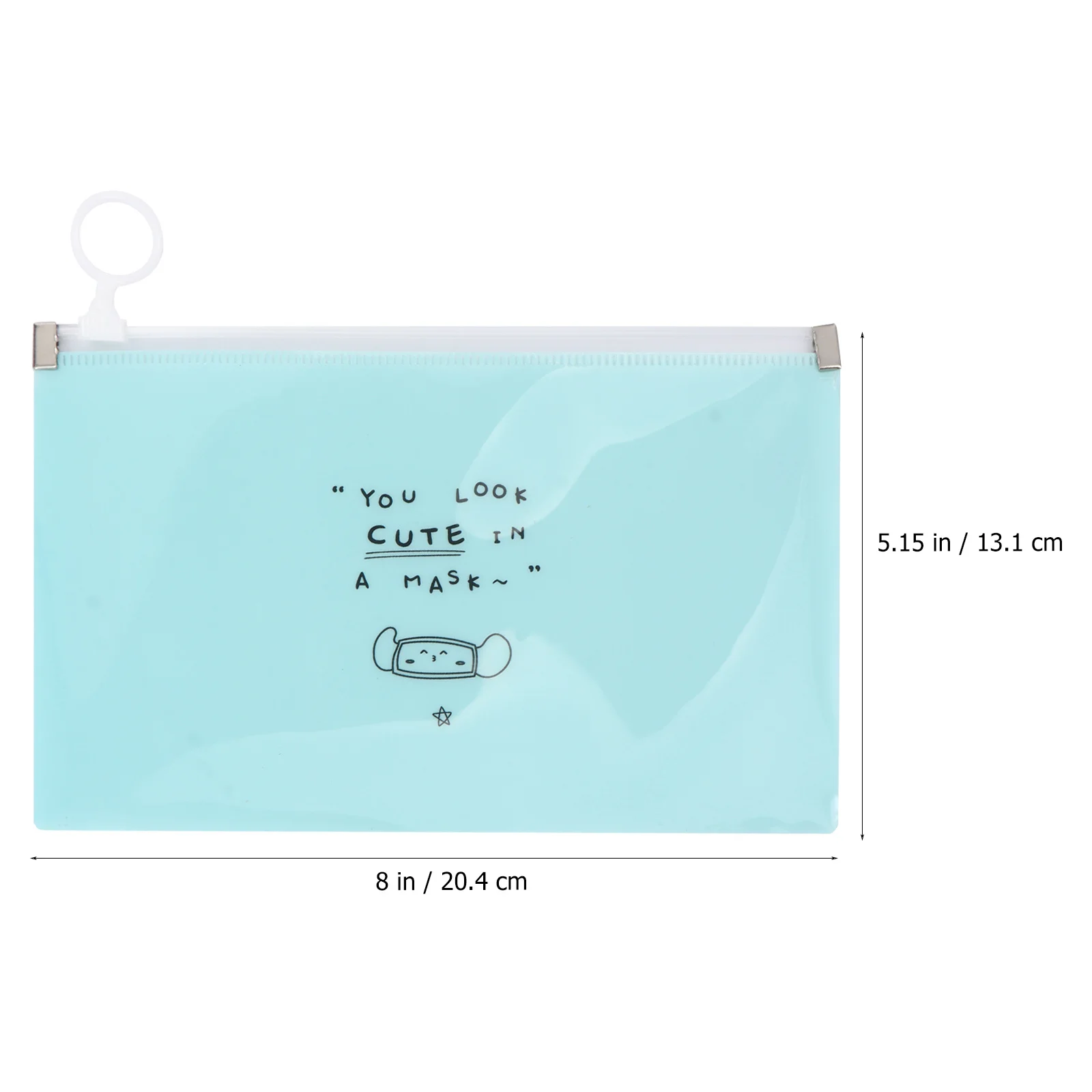 5 قطع من حامل القناع المحمول الجميل القابل للطي باللون الأزرق وأكياس تخزين غطاء الوجه القابلة لإعادة الاستخدام