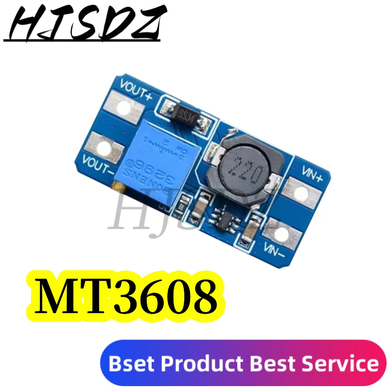 1-5PCS/LOT MT3608 DC-DC Adjustable Boost Module 2A Boost Plate Step Up Module TYPE-C MICRO USB 2V-24V to 5V 9V 12V 28V