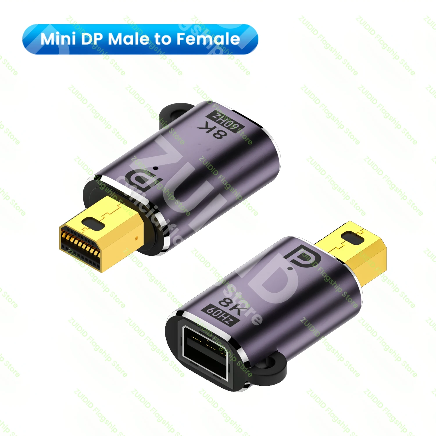 Mini DP zu Displayport 1.4 Adapter Konverter 8K@60Hz Bidirektionale DP zu Mini DP Stecker auf Buchse Kabelverlängerung für MacBook Pro