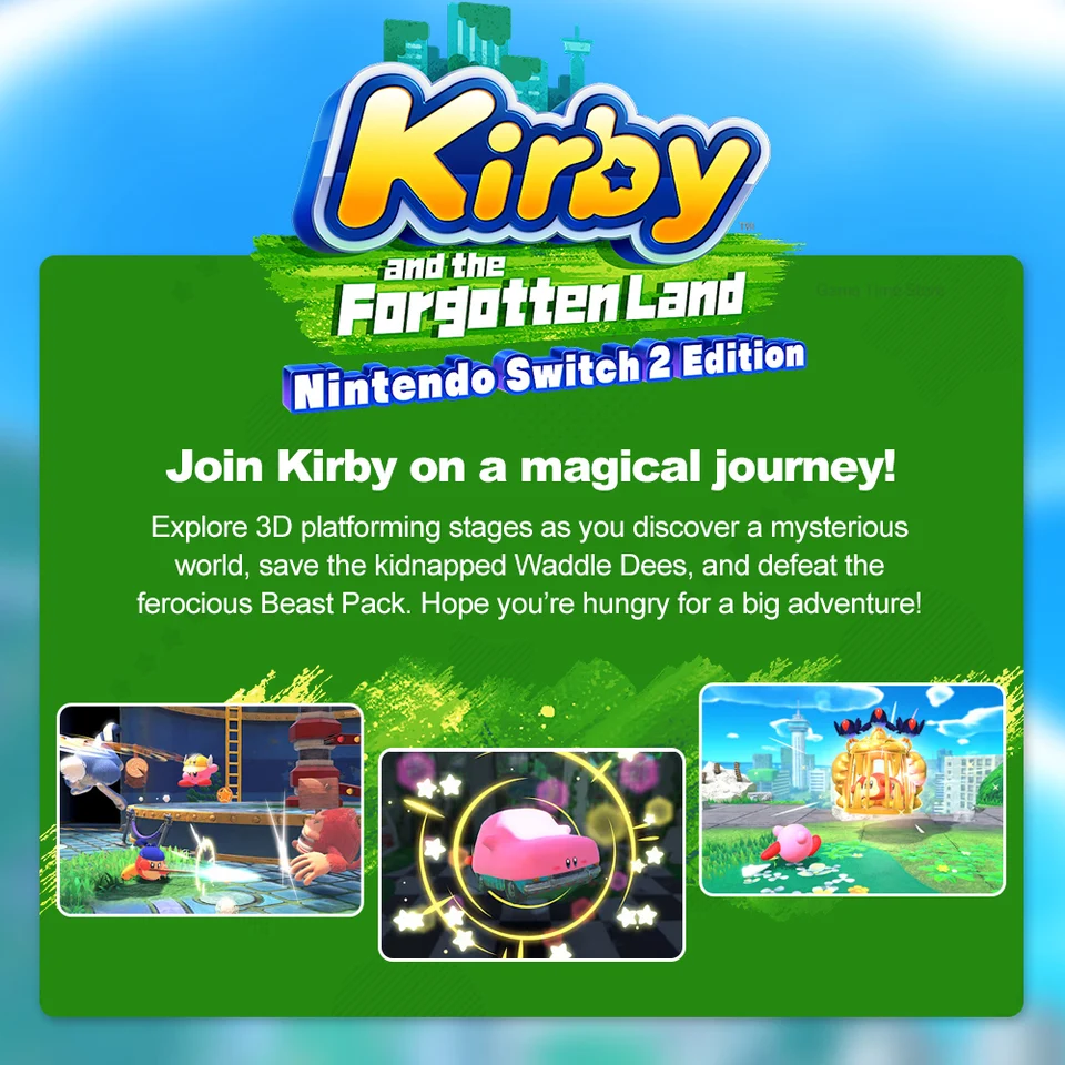 Kirby and the Forgotten Land Star Crossed World Nintendo Switch 2