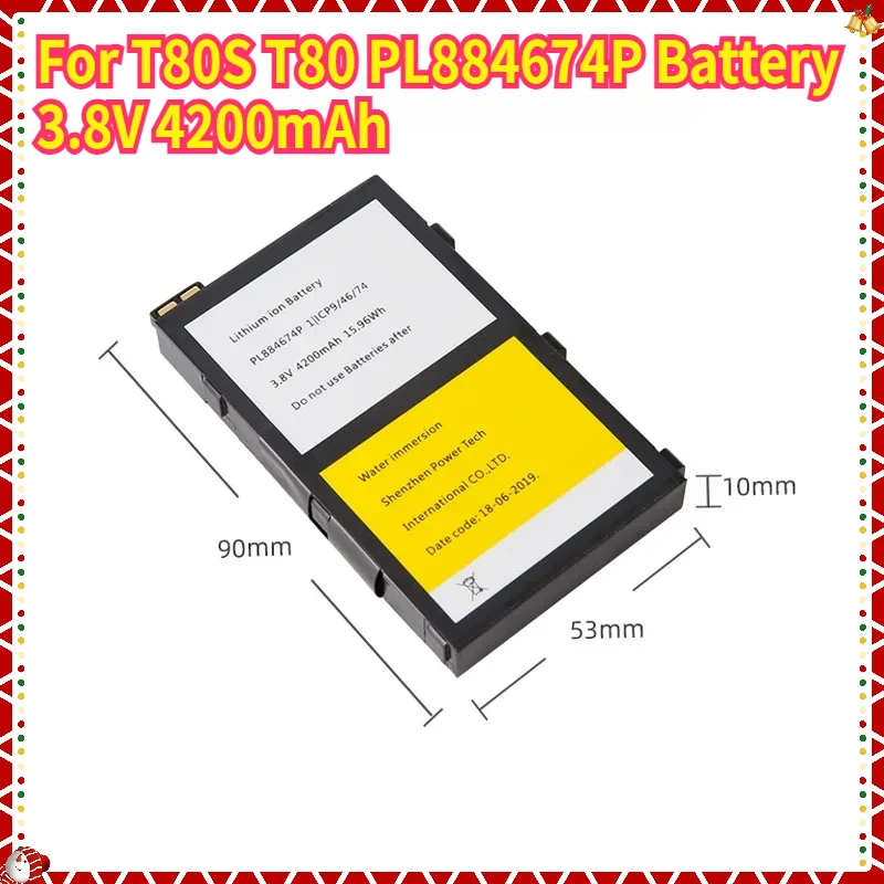 For T80S T80 PL884674P Battery 3.8V 4200mAh