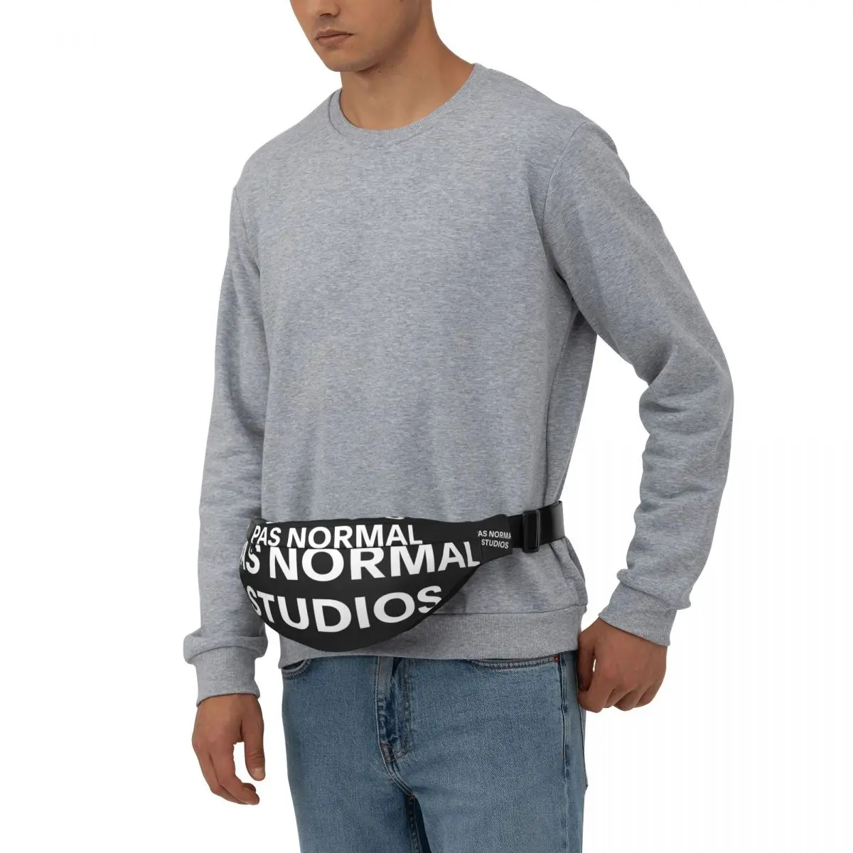 Pas Normal Studios-riñonera Unisex con logotipo, bolso cruzado multifunción, bolsos de pecho, paquete de cintura de viaje corto