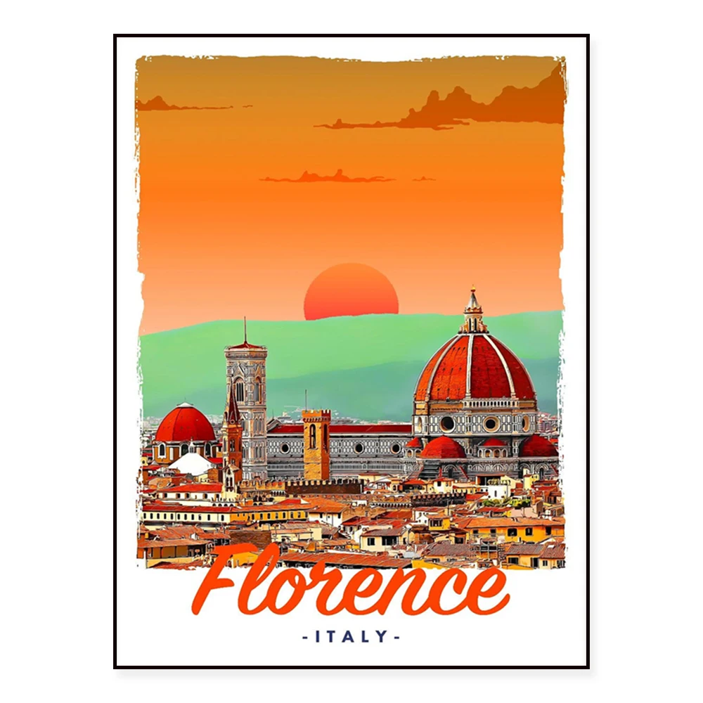 Valletta, Malta, Germany, London, England, Florence, Thailand, Iceland, Islands, France, Canada Rocky Mountains travel poster